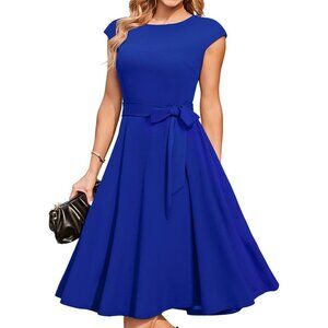 Dresstells Women's Royalblue Modest Vintage Cocktail Formal Party Dresses